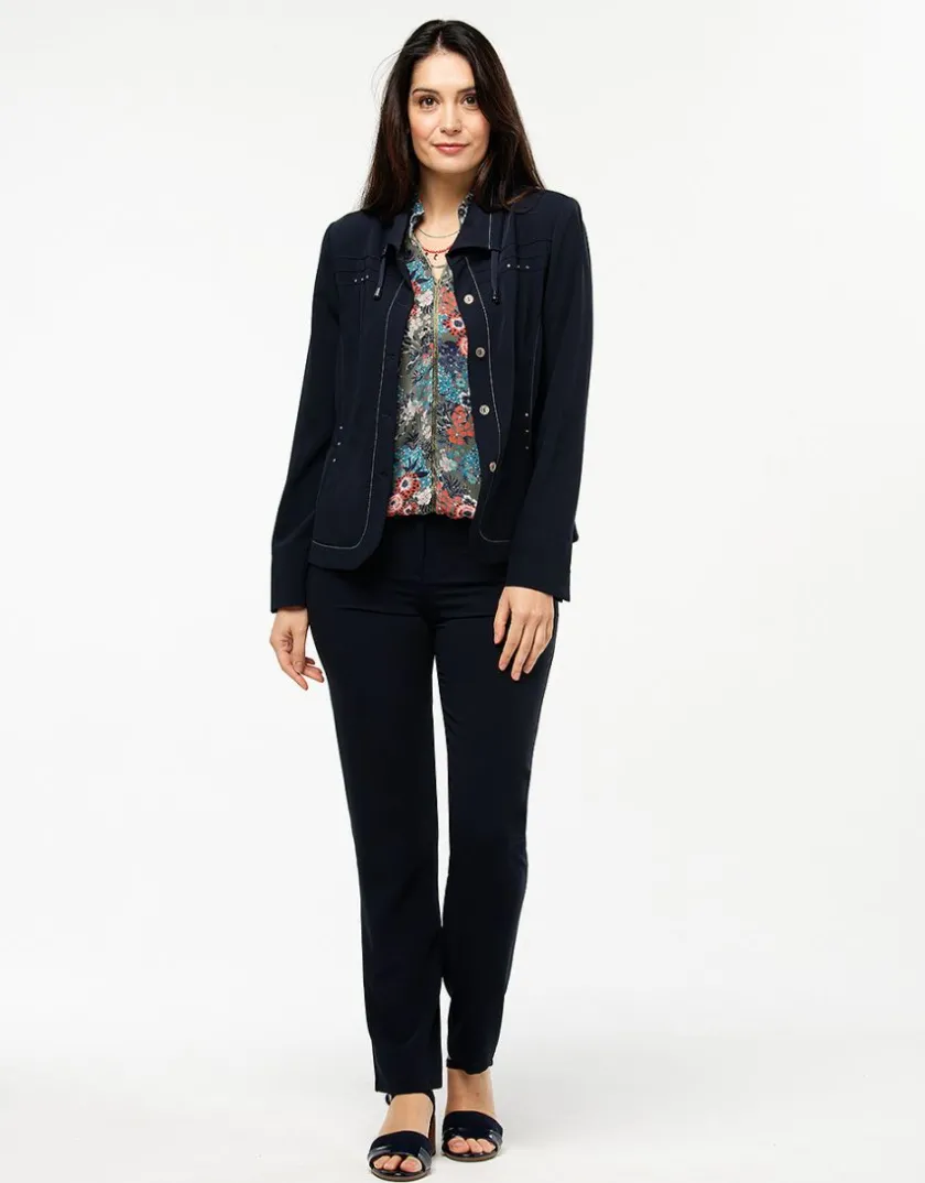 Discount Pantalon droit marine Droits|Pantalons