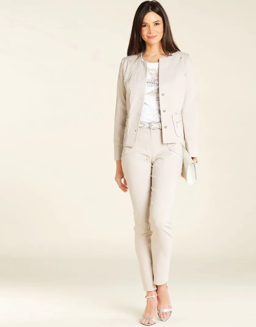 Sale Pantalon 7/8e beige Droits|Pantalons