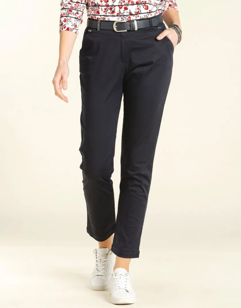 Outlet Pantalon 7/8e marine Ajustés|Pantalons