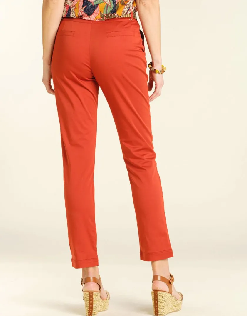 Best Pantalon 7/8e terracotta Ajustés|Pantalons
