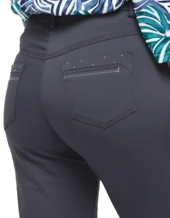 Outlet Pantalon gris foncé Droits|Pantalons
