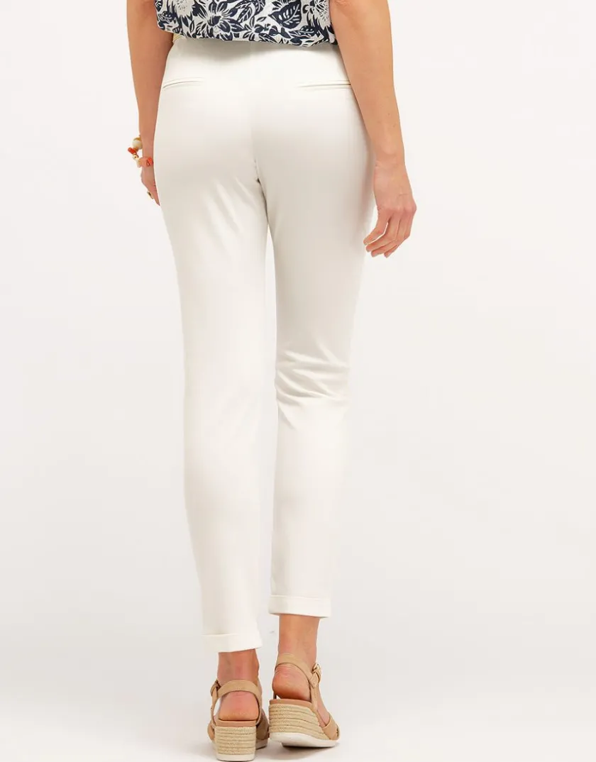 Hot Pantalon jegging écru Slims|Pantalons