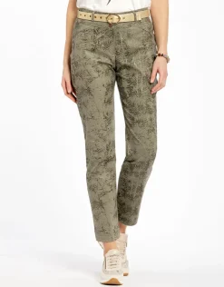 Outlet Pantalon kaki imprimé Droits|Slims