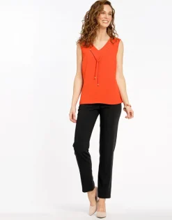 Clearance Pantalon noir city chic Droits|Pantalons
