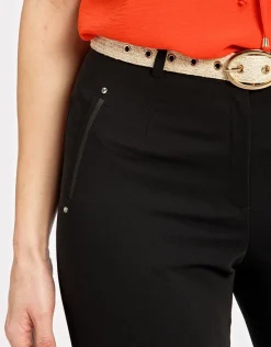 Clearance Pantalon noir city chic Droits|Pantalons