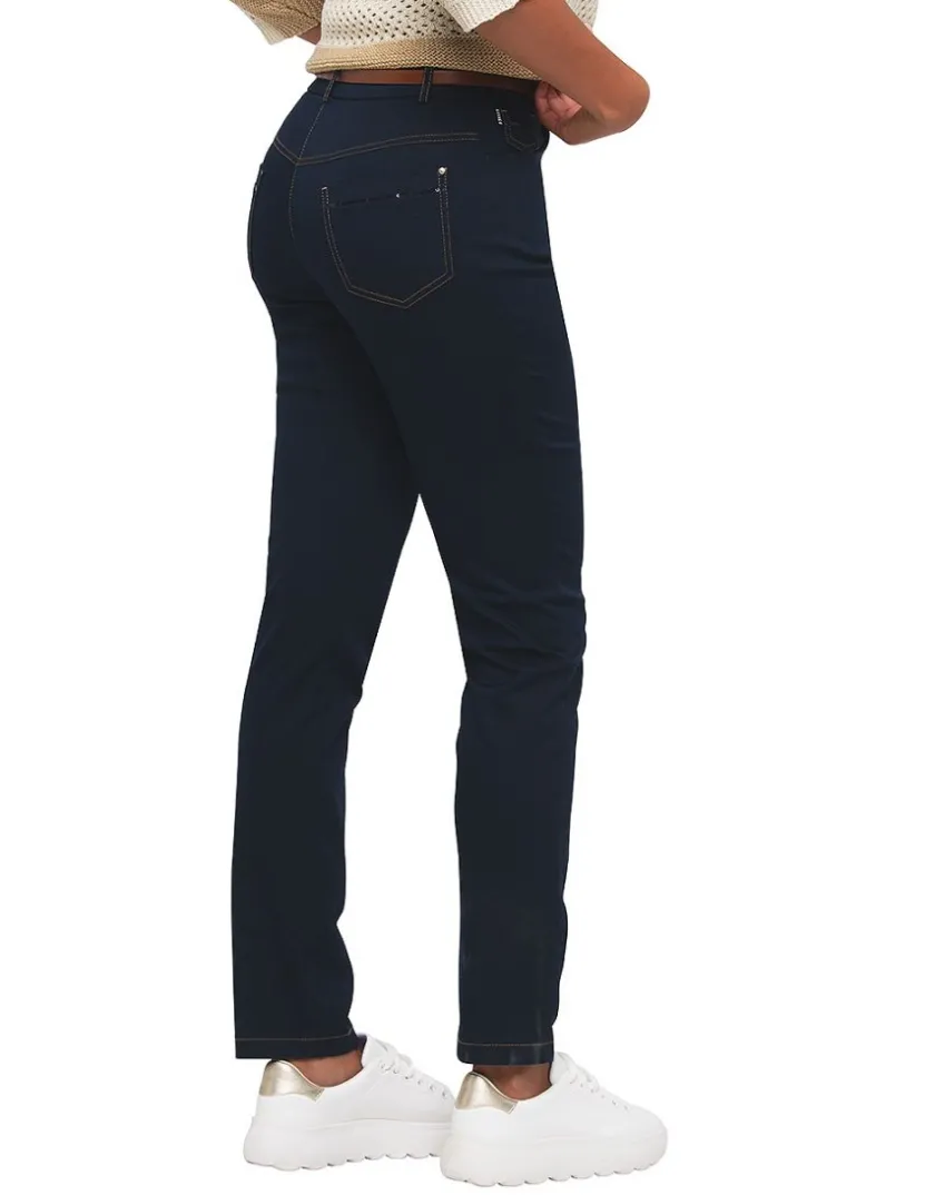 Fashion Pantalon slim marine Ajustés|Pantalons