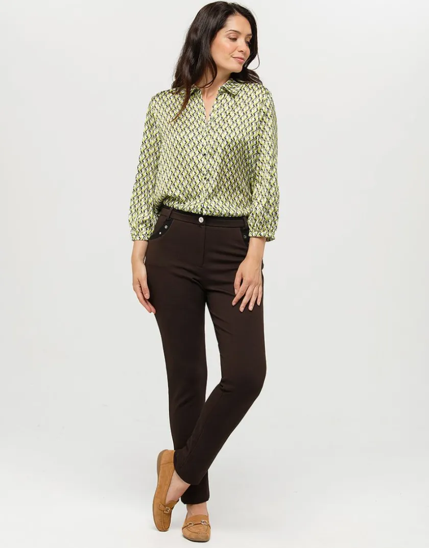 Online Pantalon slim marron Slims|Pantalons