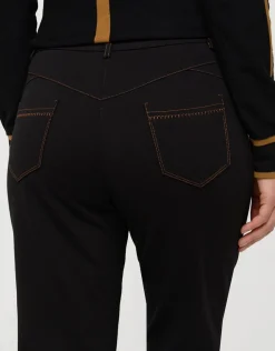 Outlet Pantalon slim milano noir Droits|Slims