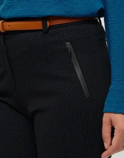 Outlet Pantalon slim motif bleu Ajustés|Slims