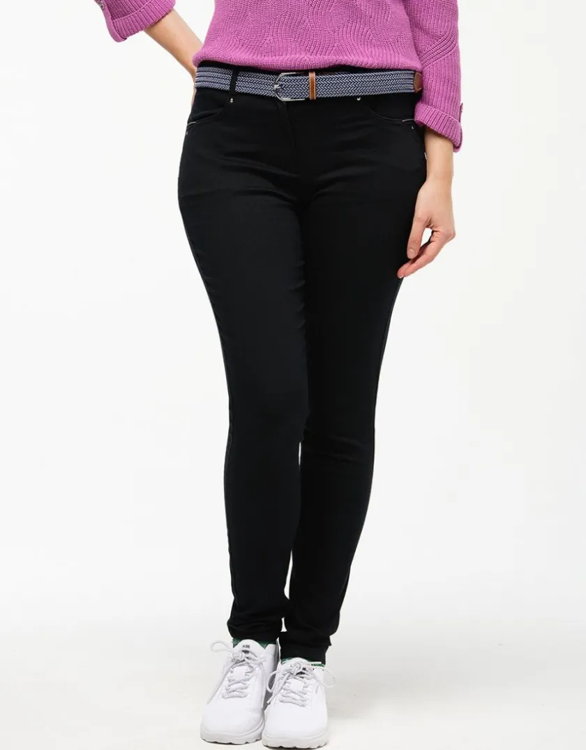 Outlet Pantalon slim noir coton Slims|Pantalons