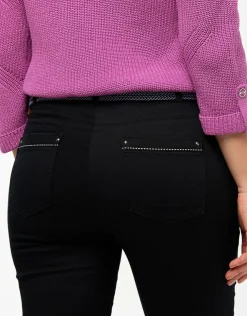 Outlet Pantalon slim noir coton Slims|Pantalons