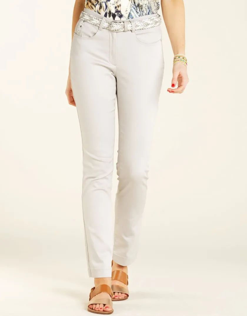 New Pantalon stretch gris Ajustés|Slims