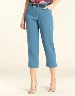 Sale Pantalon tailleur bleu Ajustés|Pantalons