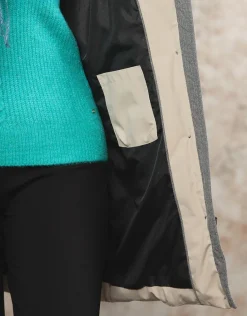 New Parka à capuche sable Doudounes|Parkas