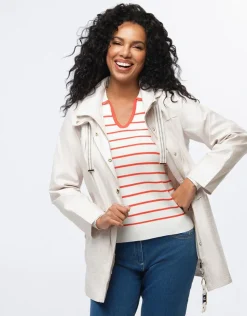 Discount Parka beige nacré Parkas|Parkas