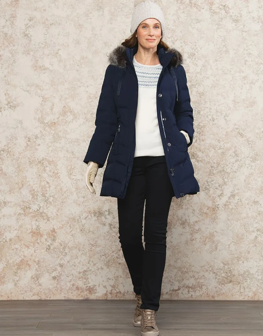Sale Parka bleue encre Doudounes|Parkas