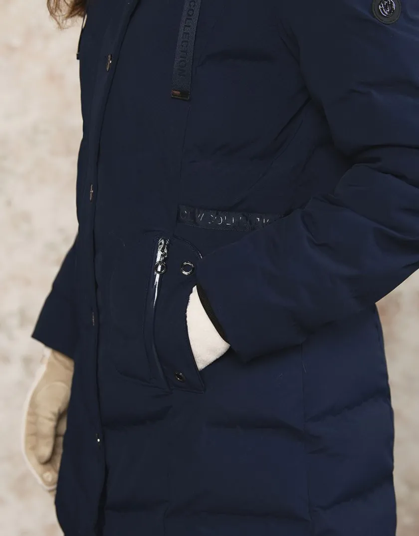 Sale Parka bleue encre Doudounes|Parkas