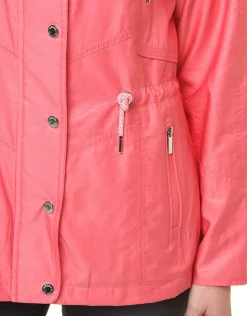 Best Parka courte rouge corail Parkas|Parkas