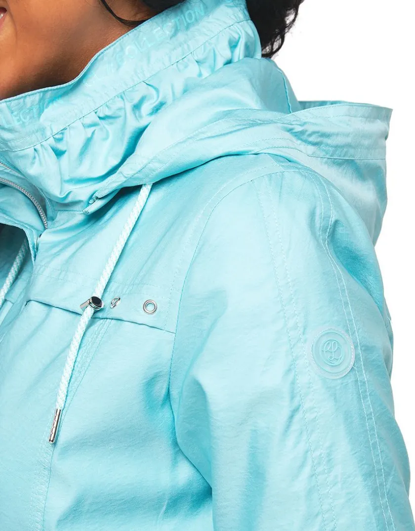 Outlet Parka courte turquoise Parkas|Parkas