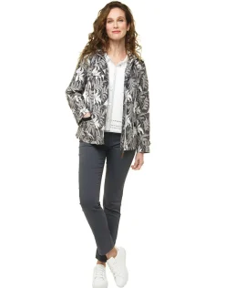 Fashion Parka feuillages gris Parkas|Parkas