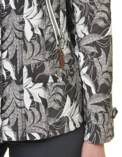 Fashion Parka feuillages gris Parkas|Parkas