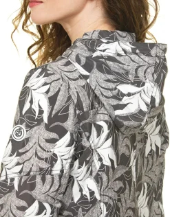Fashion Parka feuillages gris Parkas|Parkas