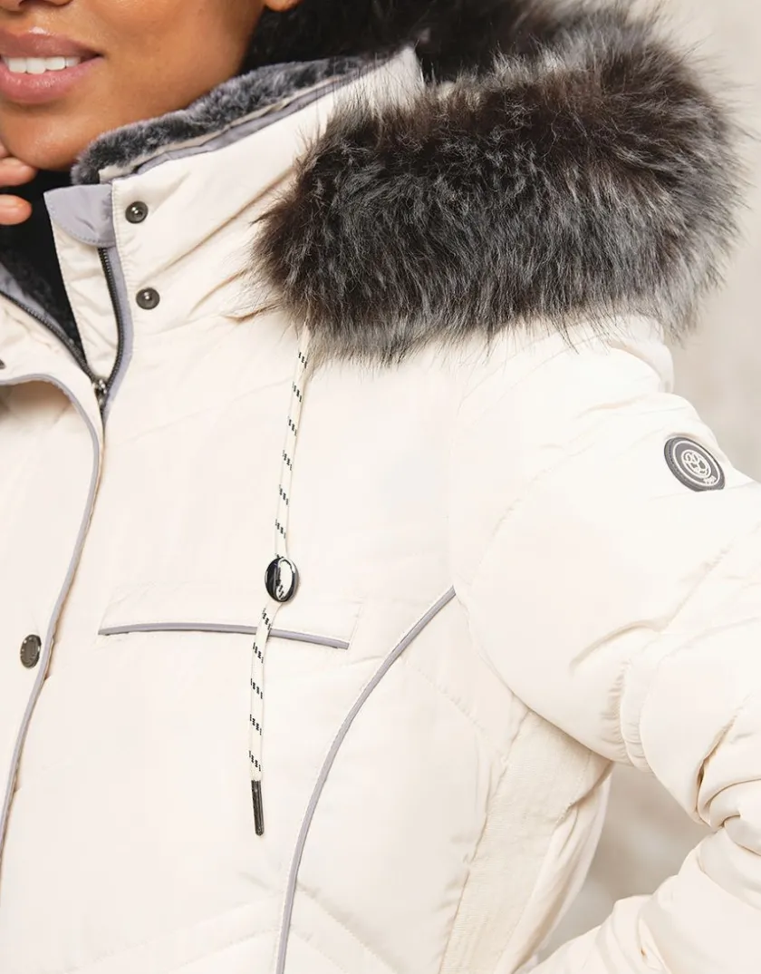 Outlet Parka longue écrue Doudounes|Parkas