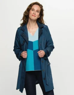 Discount Parka trench bleu Doudounes|Parkas