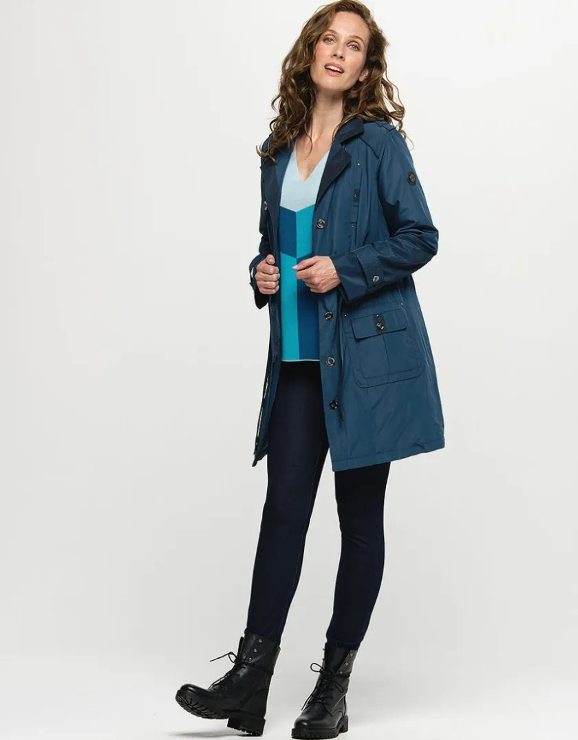 Discount Parka trench bleu Doudounes|Parkas