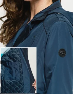 Discount Parka trench bleu Doudounes|Parkas