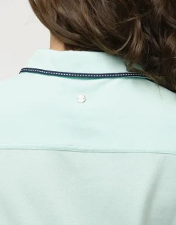 Clearance Polo vert d'eau coton T-shirts|Hauts