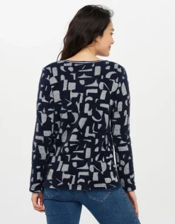 Outlet Pull bicolore à motifs Pulls|Maille