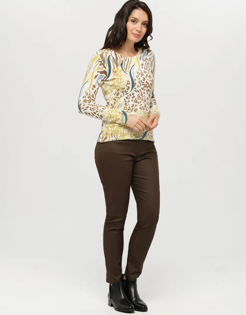 Fashion Pull blanc à motifs Pulls|Maille