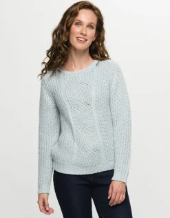 Online Pull bleu douillet Pulls|Maille