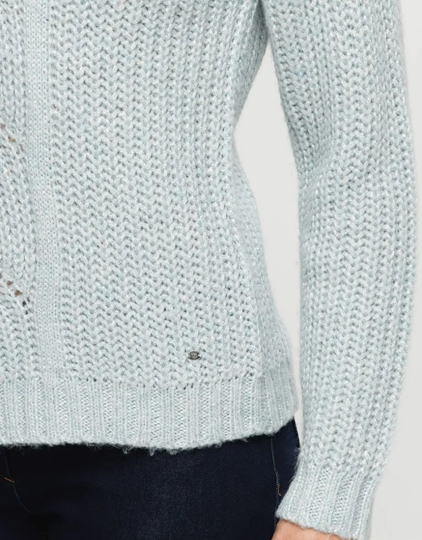 Online Pull bleu douillet Pulls|Maille