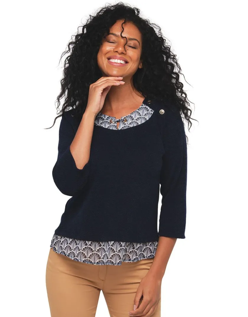 Best Pull bleu marine Pulls|Maille