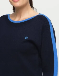 Clearance Pull bleu milano Maille|Pulls
