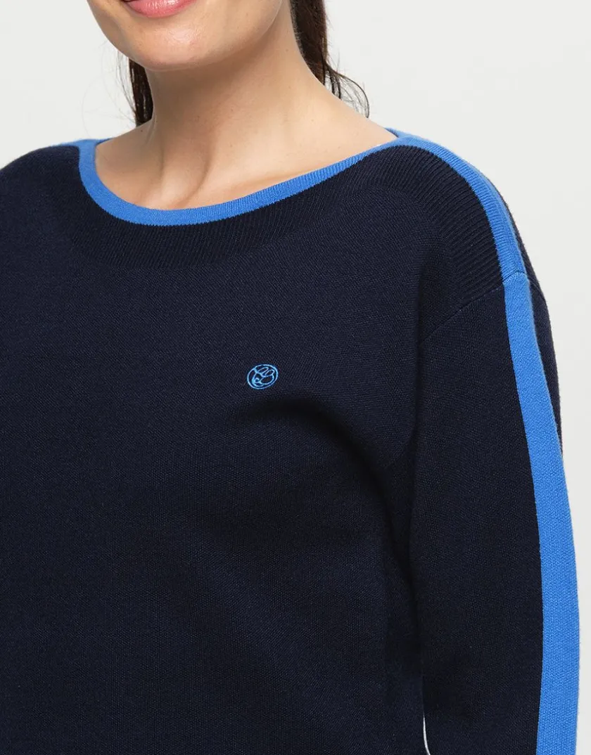 Clearance Pull bleu milano Maille|Pulls