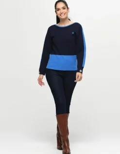 Clearance Pull bleu milano Maille|Pulls