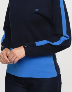 Clearance Pull bleu milano Maille|Pulls