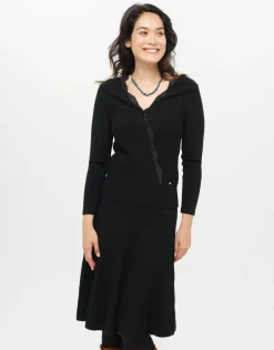 Fashion Pull cache-coeur noir chi Pulls|Maille
