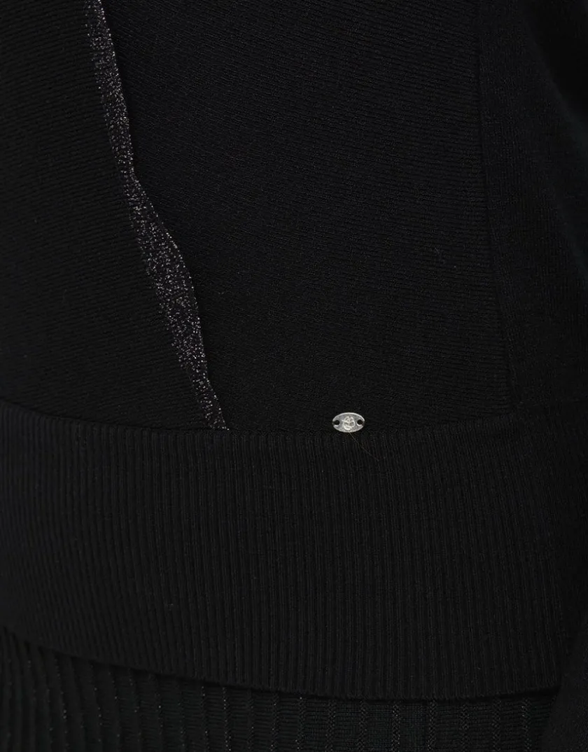 Fashion Pull cache-coeur noir chi Pulls|Maille