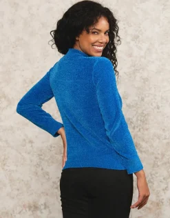 Online Pull chenille bleu roi Pulls|Maille