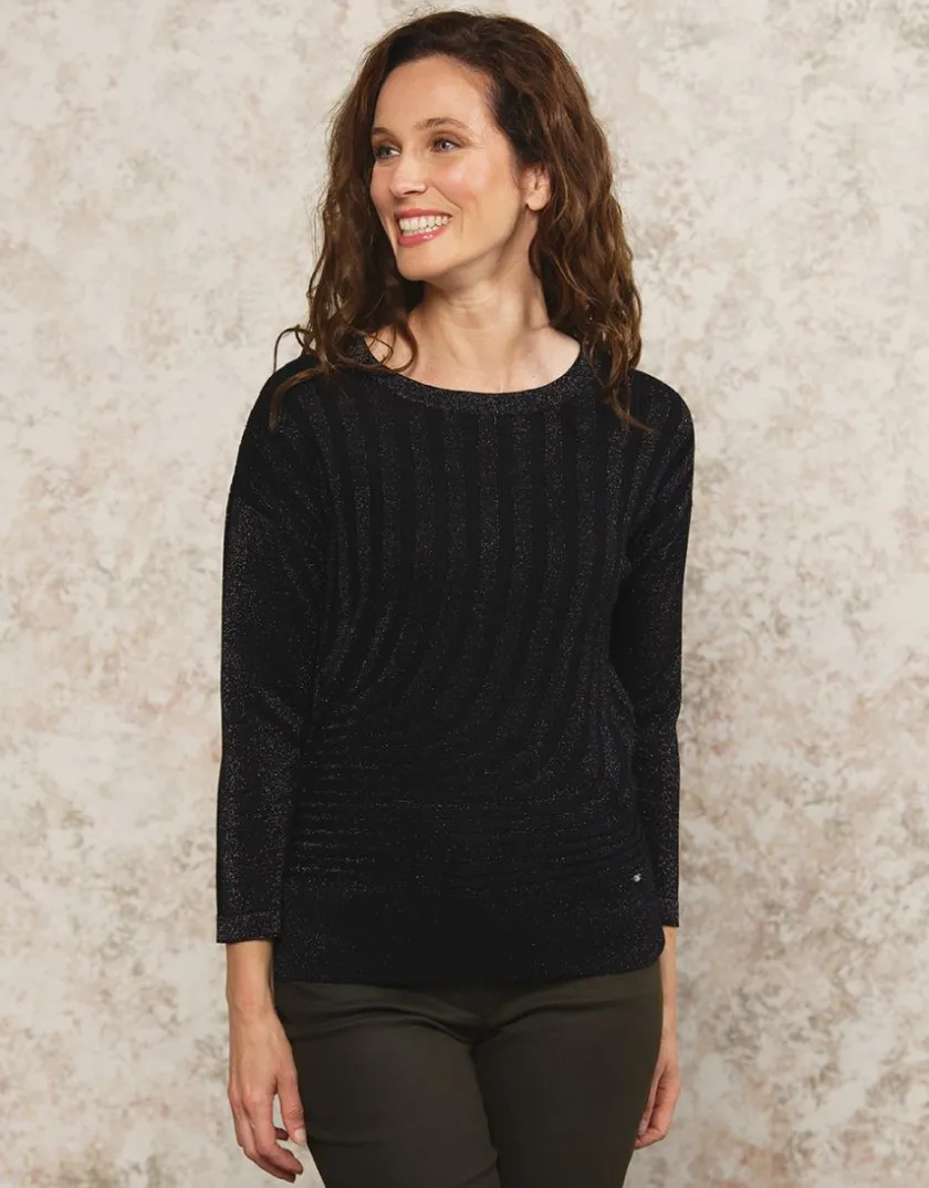 Online Pull chic brillant noir Pulls|Maille