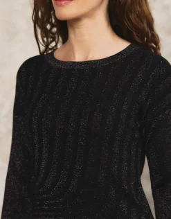 Online Pull chic brillant noir Pulls|Maille