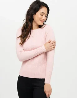 Discount Pull col bateau rose Pulls|Maille