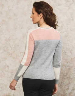 Outlet Pull fantaisie rose Pulls|Maille