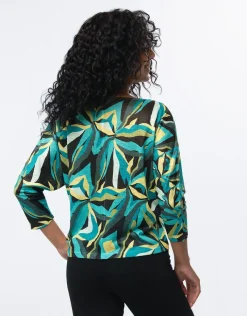 Clearance Pull fin imprimé végétal Pulls|Maille