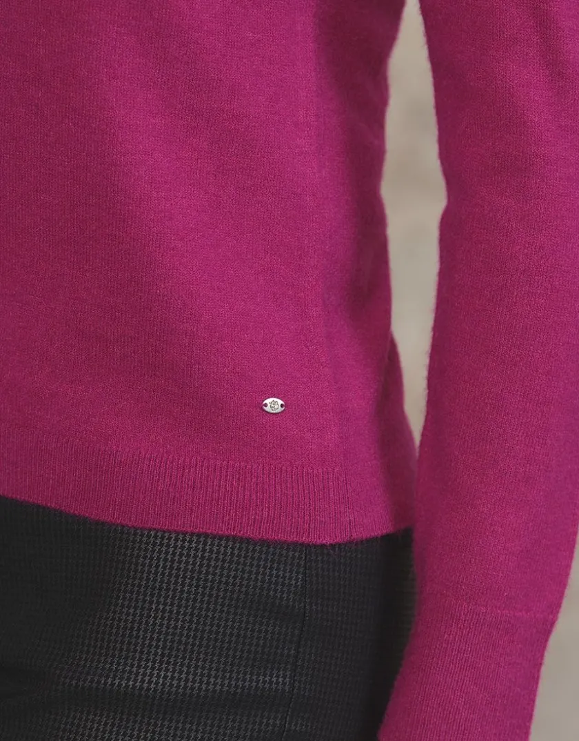 Best Pull fin laine fushia Pulls|Maille