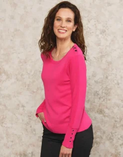 Clearance Pull fin rose fushia Pulls|Maille